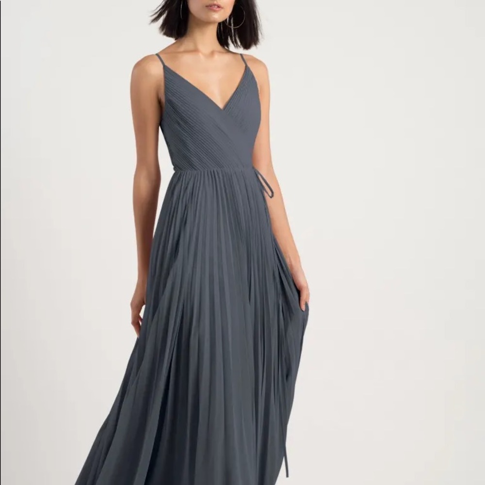 Jenny Yoo Kimi dress NWT Size 0, storm color